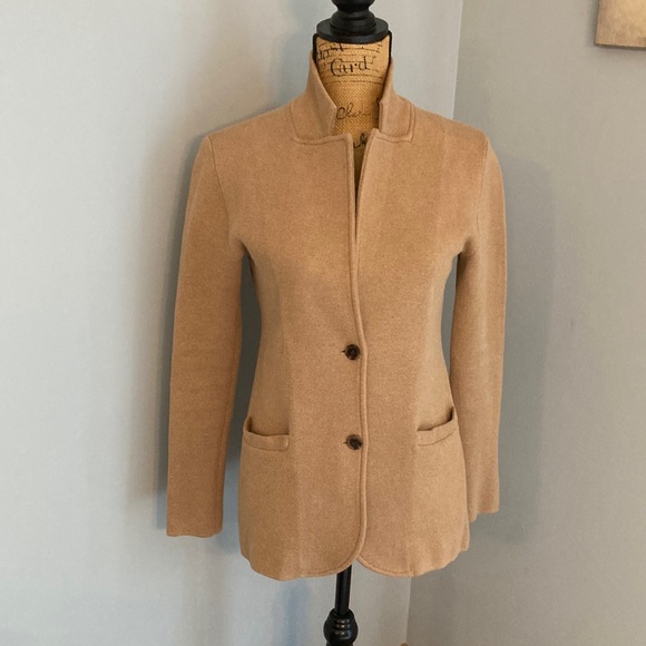 J. Crew Sweaters - J. Crew Knit Sweater Jacket Camel Women Size XS